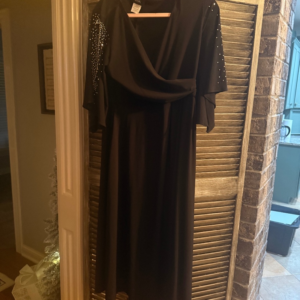 Black dress with silver details